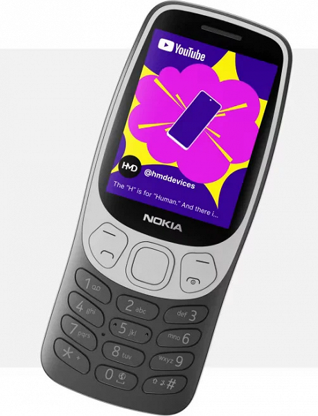 Представлен Nokia 3210 (2024) 4G с FM-радио, MP3-плеером, «Змейкой» и YouTube Shorts