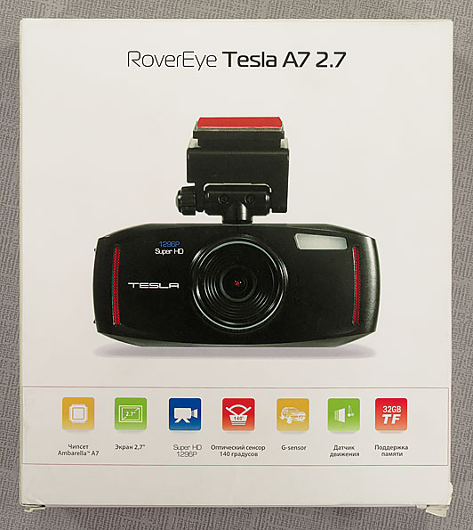 Автомобильный видеорегистратор RoverEye Tesla A7 2.7