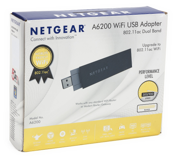Упаковка Netgear A6200