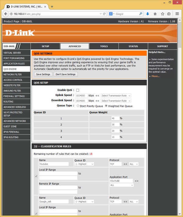Настройка D-Link DIR-860L