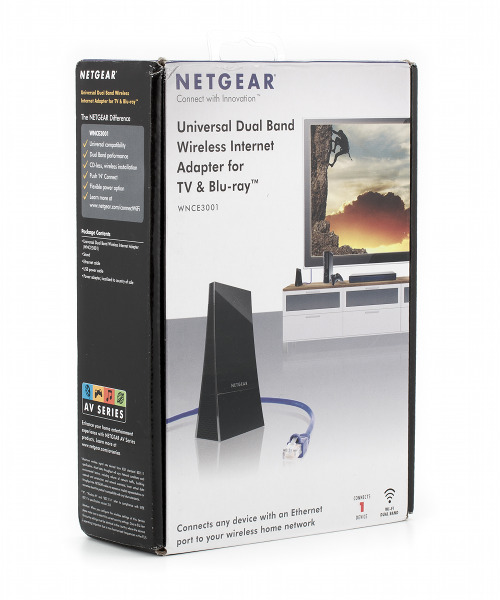 Упаковка адаптера Netgear WNCE3001