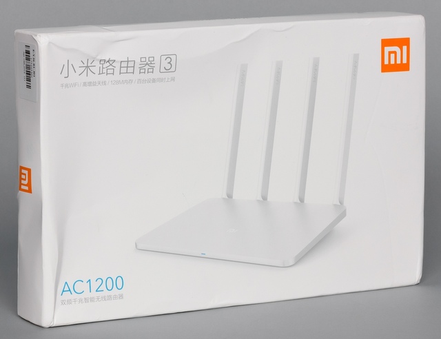 Упаковка Xiaomi Mi WiFi Router 3