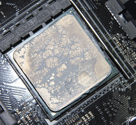 AMD Coolers 2016 - AMD 125W Thermal Solution, распределение термопасты