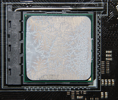AMD Coolers 2016 - AMD 95W Thermal Solution, распределение термопасты