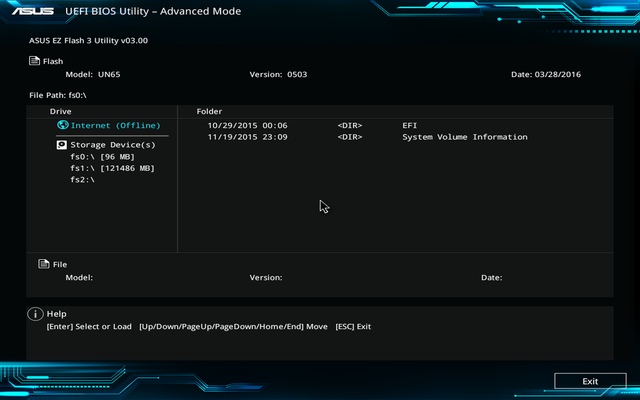 BIOS Asus VivoMini UN65