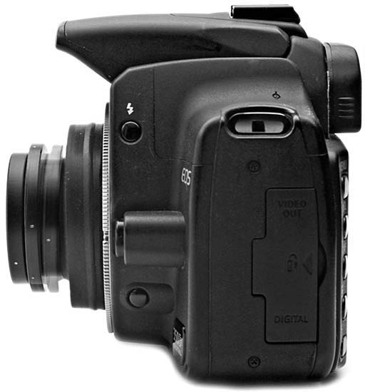 Индустар с «наклоном» на камере Canon EOS350D
