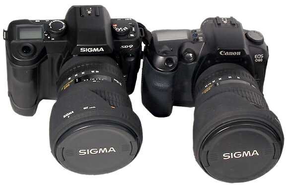 Sigma SD9 è Canon EOS D60