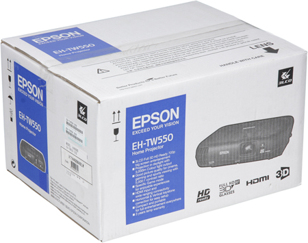 Проектор Epson EH-TW550, коробка
