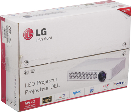 DLP-проектор LG PF80G, коробка