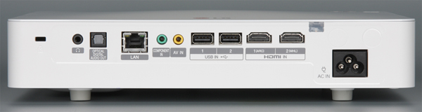 DLP-проектор LG PF80G, вид сзади