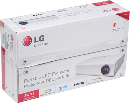 DLP-проектор LG PA72G, коробка