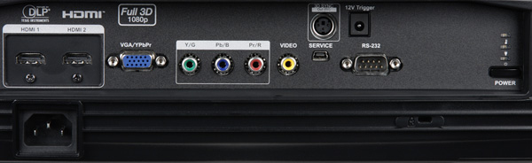 Проектор Optoma HD300X, интерфейсы