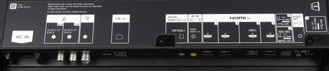 OLED-телевизор Sony Bravia KD-55A1, интерфейсы