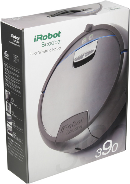 Моющий робот-пылесос iRobot Scooba 390, коробка