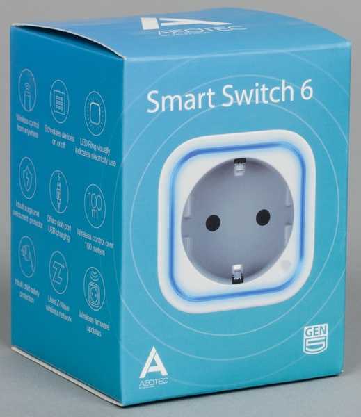 Упаковка Aeontec Smart Switch 6 (ZW096)