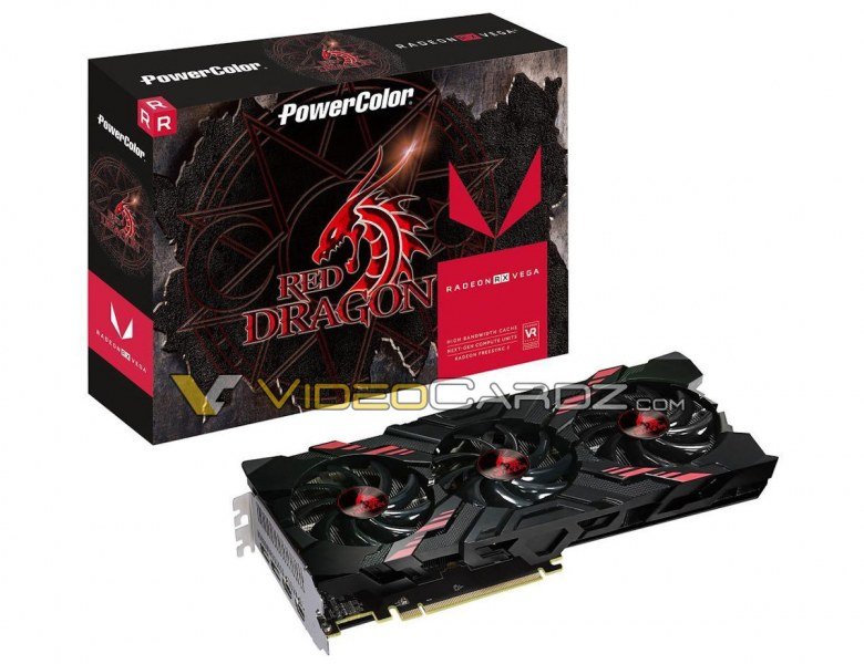 PowerColor выпустит видеокарты Red Dragon RX Vega с нереференсным дизайном
