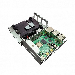 Корпус Gelid Iceberry обеспечивает активное охлаждение одноплатного компьютера Raspberry Pi 4