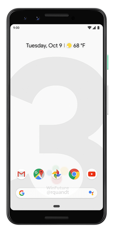 Google Pixel 3 и Pixel 3 XL: официальные рендеры и новая информация