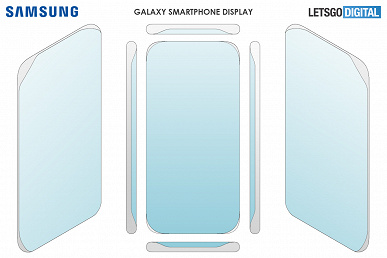 Экран «стекает» на все четыре грани. Samsung готовит смартфон с дисплеем совершенно нового типа