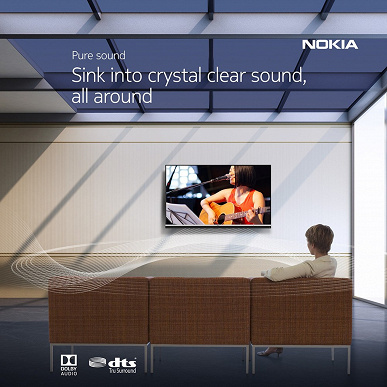 4K LED, Android TV и мощные динамики JBL. Представлен новый умный телевизор Nokia с огромной скидкой