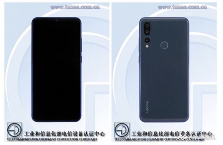 Диагональ экрана смартфона Lenovo Z5s, оснащенного тройной камерой, составляет 6,3 дюйма