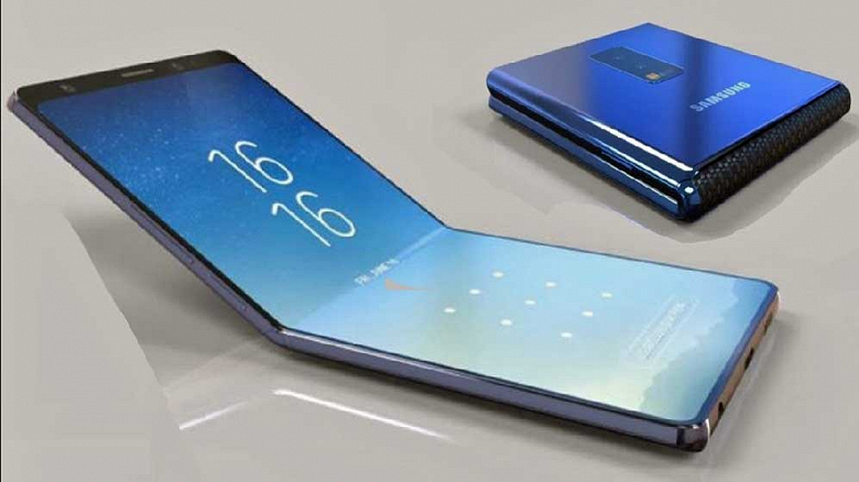Первый сгибающийся смартфон Samsung получил два экрана диагональю 7,29 и 4,58 дюйма