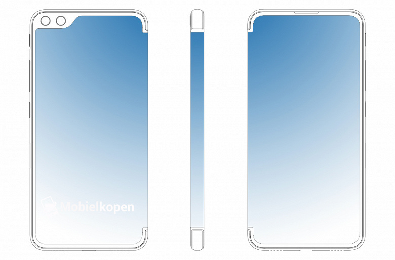 Патентные изображения демонстрируют дизайна складного смартфона ZTE – он очень похож на аналогичный смартфон Samsung