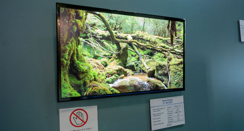 JOLED показала распечатанные на принтере панели OLED: для телевизоров, мониторов и устройств специального применения