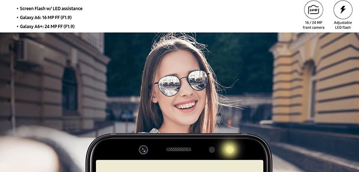 Samsung Galaxy A6 и A6+: официальные изображения