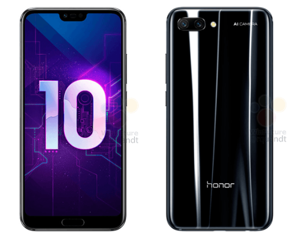 Появились качественные изображения смартфона Honor 10