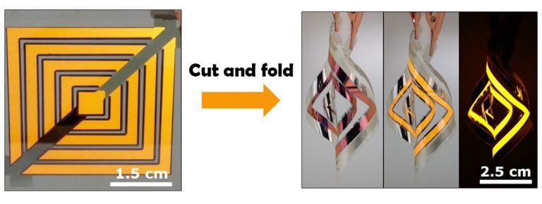 Созданы панели OLED, которые можно резать ножницами и сгибать, придавая нужную форму