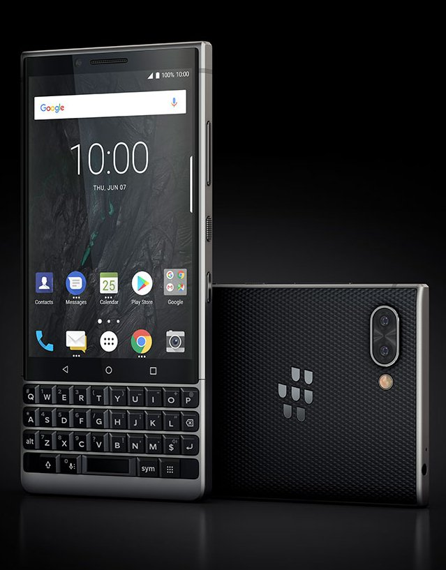 Кнопочный смартфон BlackBerry KEY<SUP>2</SUP> предстал на официальных изображениях