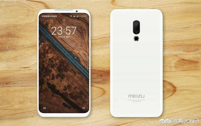 Опубликовано компьютерное изображение смартфона Meizu 16