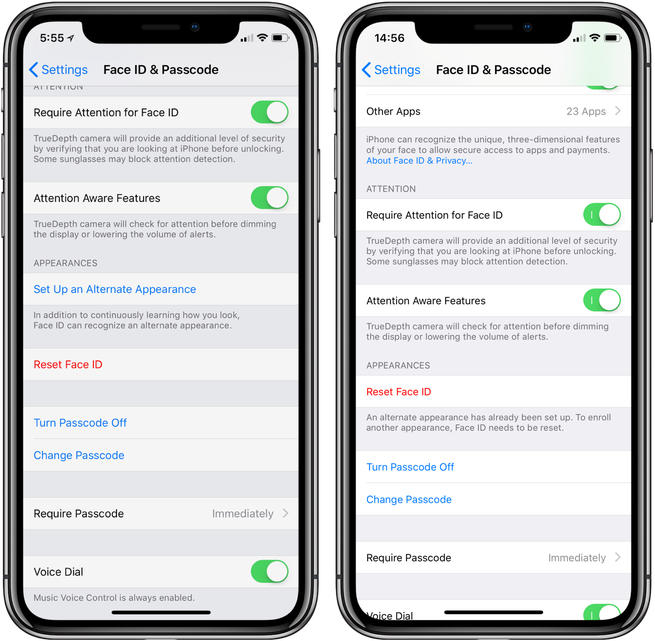 Apple втихую добавила в iOS 12 поддержку двух пользователей для Face ID