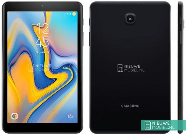 Изображения планшета Samsung Galaxy Tab A 8.0 (2018) указывают на наличие закруглённого защитного стекла