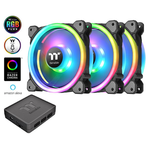 Вентилятор Thermaltake Riing Trio 12 RGB Radiator Fan TT Premium Edition будет поддерживать Alexa
