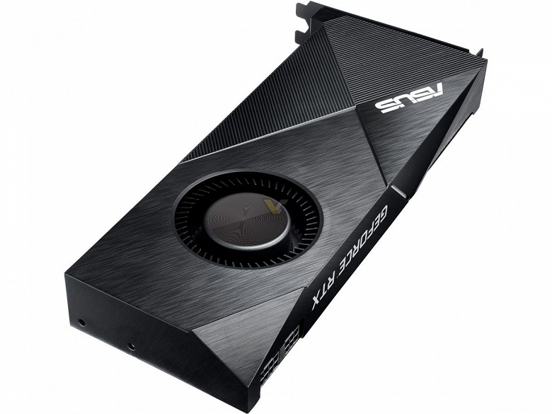 3D-карта Asus GeForce RTX 2070 Turbo с одним вентилятором занимает в корпусе ПК два слота 