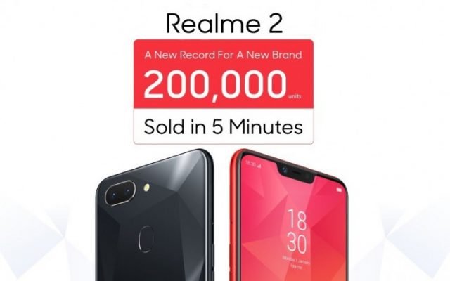 Первая партия смартфонов Oppo Realme 2 была распродана за 5 минут