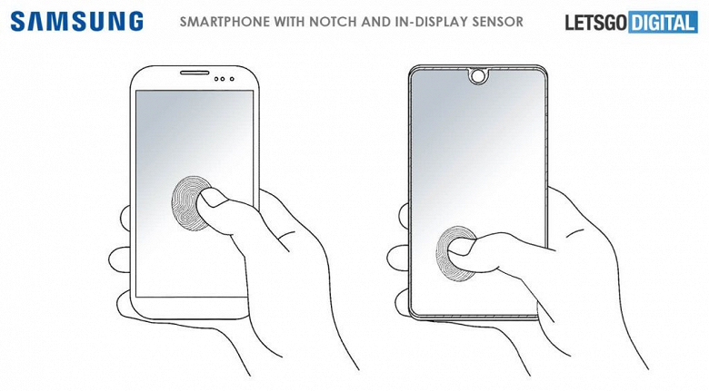 Samsung Galaxy S10 сможет распознавать отпечатки пальцев в любой точке экрана