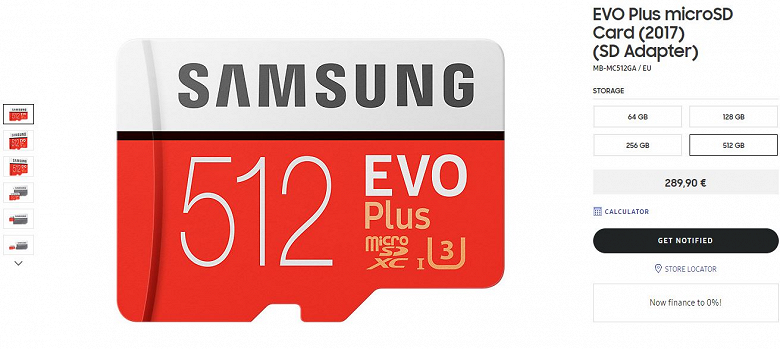 Samsung выпустила карту памяти на 512 ГБ, которая стоит как хороший смартфон