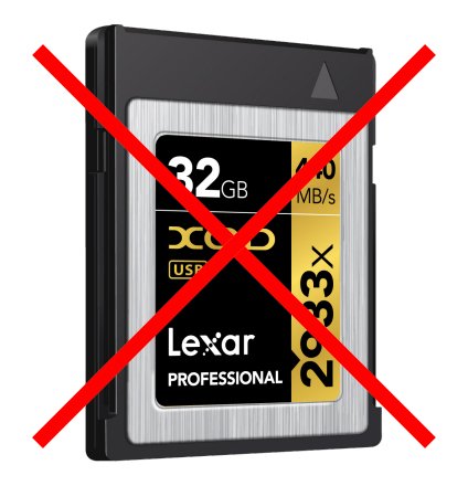 Под маркой Lexar больше не будут выпускаться карты памяти XQD