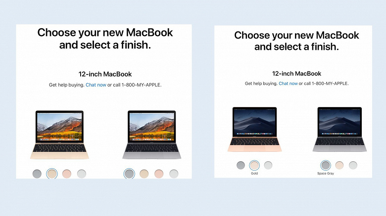 «Золотая лихорадка» Apple. Ноутбук MacBook обменял два старых золотых цвета на один новый