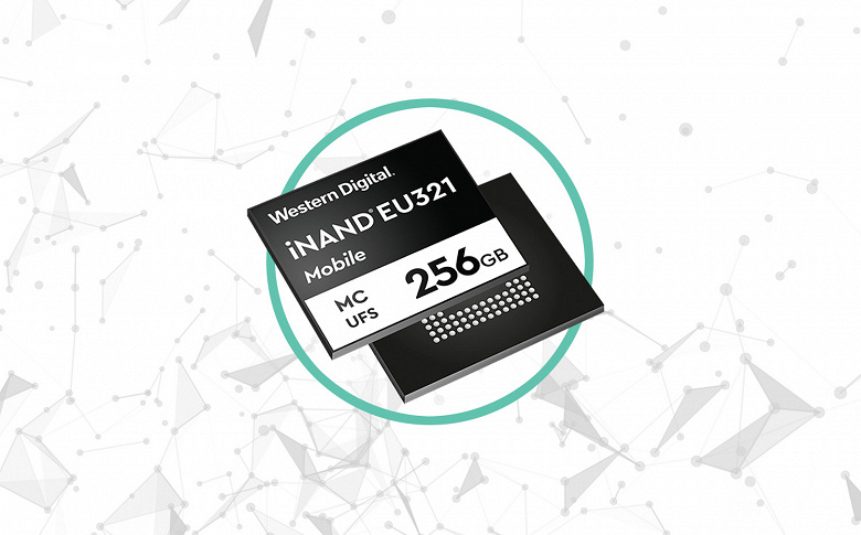 Western Digital iNAND MC EU321 — первый встраиваемый накопитель на 96-слойной флэш-памяти 3D NAND с интерфейсом UFS 2.1 