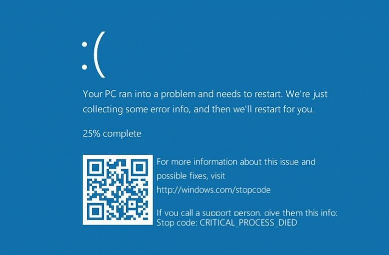 Очередное обновление Windows 10 вызывает «синий экран смерти» 