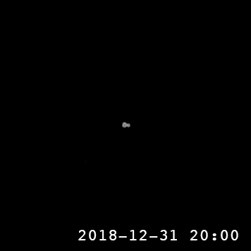 NASA показало «видео» процесса сближения космического аппарата New Horizons с астероидом Ultima Thule