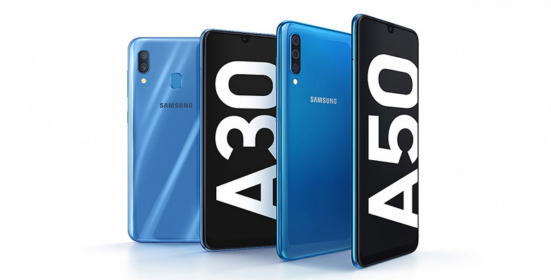 Середнячки по-новому: Samsung представила смартфоны Galaxy A30 и Galaxy A50, оснастив их ёмкими аккумуляторами