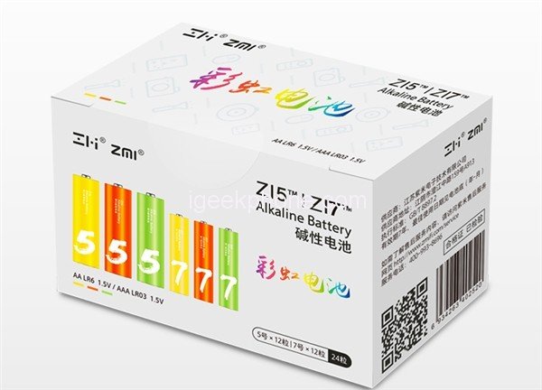 Xiaomi выпустила набор из 24 элементов питания типа АА и ААА, который стоит менее 5 долларов
