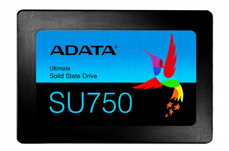 В твердотельных накопителях Adata Ultimate SU750 используется флэш-память TLC 3D NAND