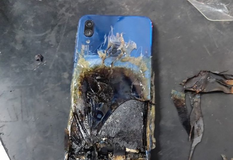 Сверхпопулярный Redmi Note 7S воспламенился и сгорел, ответ Xiaomi смехотворен