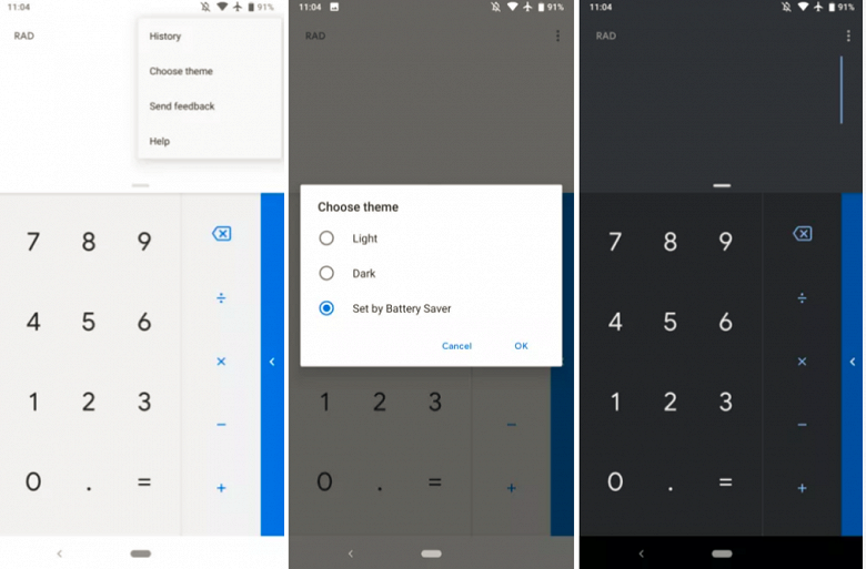 Google добавила темную тему в популярное приложение для Android